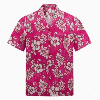chemise hawaiienne aloha republic hibiscus pink hawaii import