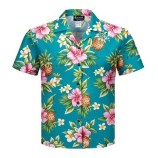 chemise hawaiienne guanani femme woman tropic blue hawaii import