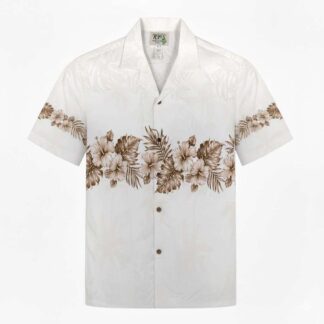 chemise hawaiienne kys vintage hibiscus band 1 hawaii import