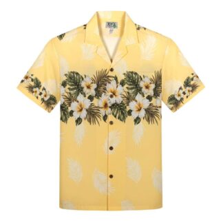 chemise hawaiienne kys hibiscus yellow 1 hawaii import