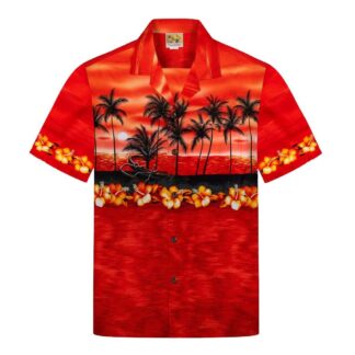 chemise hawaiienne winnie fashion red sunset 1 hawaii import
