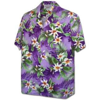 CHEMISE HAWAIIENNE PACIFIC LEGEND TIARE VIOLET