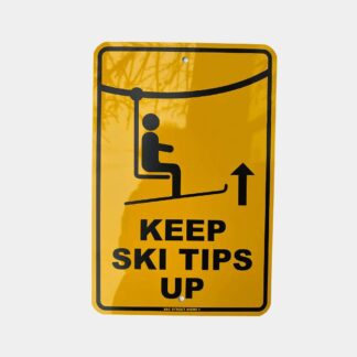 PLAQUE METAL DECORATIVE TELESIEGE