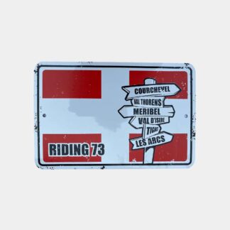 PLAQUE METAL DECORATIVE RIDING 74