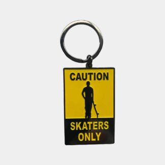 Porte-clés 'Attention Skaters Uniquement'