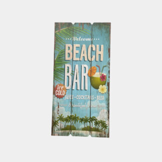 TABLEAU DECO BOIS PLAGE BEACH BAR