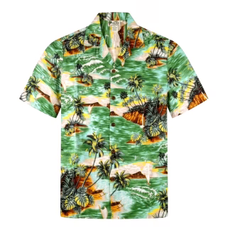 CHEMISE HAWAIIENNE ALOHA REPUBLIC POLYNESIAN ISLAND